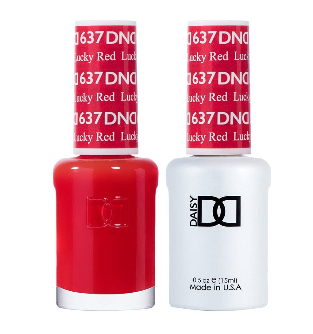 Lucky Red - DND 637 1 Lucky Red - DND 637 at TDI Nail Supply